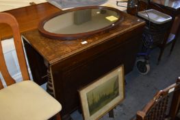 Oak Drop Leaf Gate Leg Dining Table on Bulbous Leg