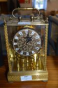 Brass Cased Anniversary Clock