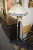 Corinthian Column Tiffany Style Standard Lamp with
