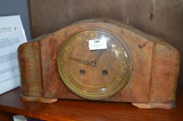 Walnut Cased Mantel Clock