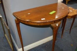 Mahogany Half Round Hall Table