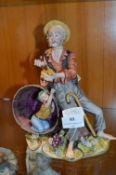 Cesare Villari Capodimonte Figurine - Wine Maker O