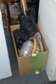 Box Containing Dinnerware, Fruit Bowl, Glassware,