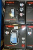 *Six 1.7L Colour Changing LED Kettles
