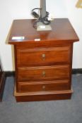 Mahogany Graduated Three Height Side Cabinet