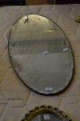 Oval Bevelled Edge Wall Mirror