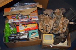 Two Boxes Containing Military Waistcoat, Wellingto