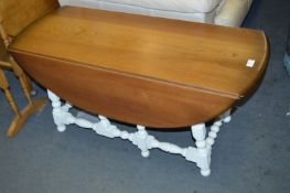 Ercol Drop Leaf Coffee Table with White Painted Ba