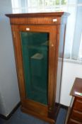 Mahogany Cased Gun Cabinet with Green Baize Interi