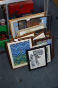 Quantity of Prints and Framed Needlework Pictures