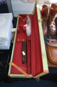 Canvas and Leather Bound Shotgun Case