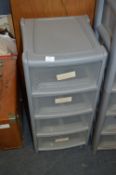 Four Height Plastic Storage Drawers