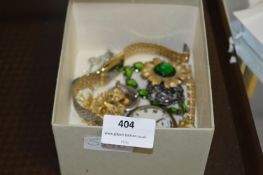 Costume Jewellery Brooches, Wristwatch and Pocket