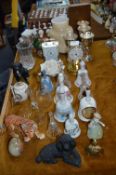 Decorative Bells, Glassware, Pottery, Clock, etc.