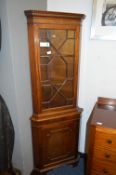 Mahogany Corner Display Unit