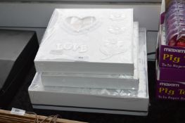 Four Wedding Photo Albums