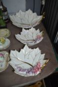 Decorative Italian Pottery Fruit Bowls