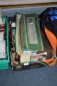 Box of Vintage Items, Tidley Tennis, Badges of the