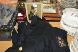 Vintage British Navy Jacket with Brass Buttons and