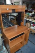 Walnut Effect Computer Desk