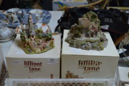 Two Lilliput Lane Ornaments - Secret Garden and Co