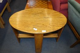 Oak Oval Topped Occasional Table
