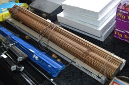 Pair of Wood Slat Window Blinds 94cm Width