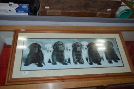 Large Rectangular Photo Print - Labrador Puppies
