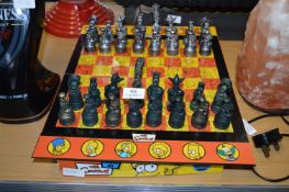 Chessboard and Pieces- The Simpsons