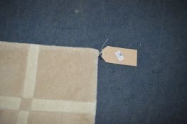 Brown Square Patterned Rug 150x90cm