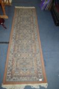 Brown Patterned Runner Rug