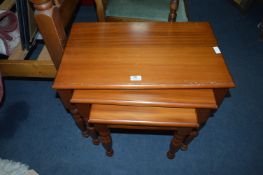 Walnut Effect Nest of Three Tables