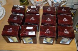 Collection of Twelve Royal Albert Mugs