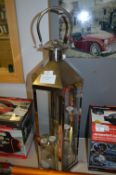 *LARGE METAL LANTERN WITH 6 TEA LIGHTS