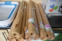*EIGHT ROLLS OF FLEXOCARE BROWN WRAP 25M