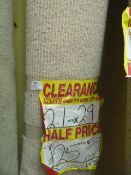 Roll of Beige Carpet 2.1x2.9m