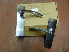 *Pair of Chrome Amalfi Lever Latch Door Handles