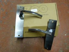 *Pair of Chrome Amalfi Lever Latch Door Handles