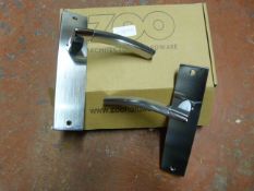 *Pair of Chrome Amalfi Lever Latch Door Handles