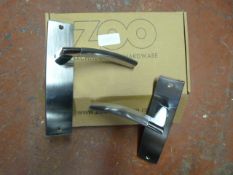 *Pair of Chrome Amalfi Lever Latch Door Handles