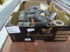 *Box Containing Rolls of Sand Paper