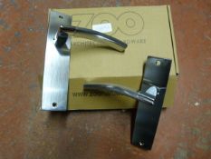 *Pair of Chrome Amalfi Lever Latch Door Handles