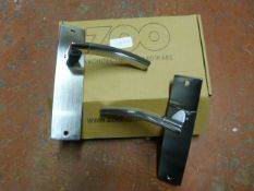 *Pair of Chrome Amalfi Lever Latch Door Handles