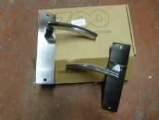 *Pair of Chrome Amalfi Lever Latch Door Handles