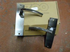 *Pair of Chrome Amalfi Lever Latch Door Handles