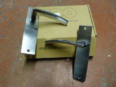 *Pair of Chrome Amalfi Lever Latch Door Handles