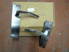 *Pair of Chrome Amalfi Lever Latch Door Handles