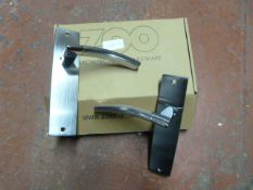 *Pair of Chrome Amalfi Lever Latch Door Handles