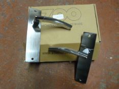 *Pair of Chrome Amalfi Lever Latch Door Handles