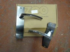 *Pair of Chrome Amalfi Lever Latch Door Handles